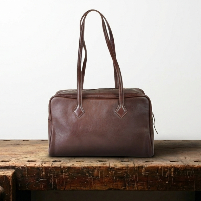 ADELINA AUTUMN TOTE BAG - Structured Flor Leather