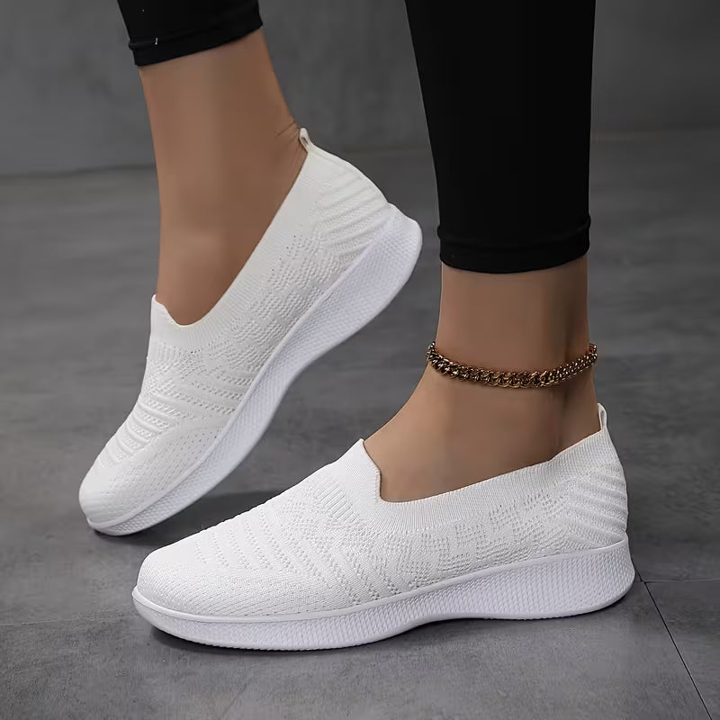 CHLOE™ MESH SLIP-ON FLAT SHOES