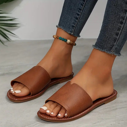 KIARA™ WOMEN'S CASUAL ROUND-TOE FLAT SANDALS