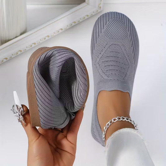 VINE | ULTRA-FLEX WOVEN ROUND-TOE FLAT LOAFERS