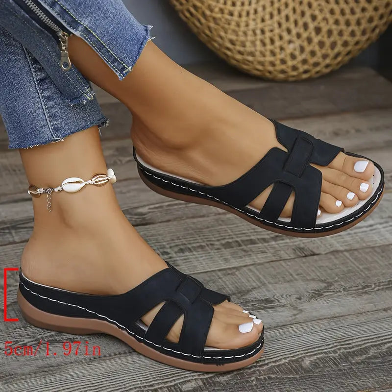 JOYA™ WOMEN'S OPEN-TOE WEDGE HEEL SANDALS