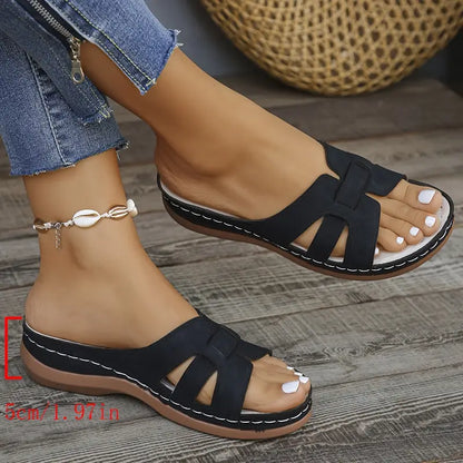 JOYA™ WOMEN'S OPEN-TOE WEDGE HEEL SANDALS