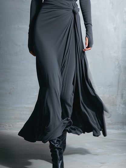 NAIARA™ | MAXI DRESS WITH SIDE TIE