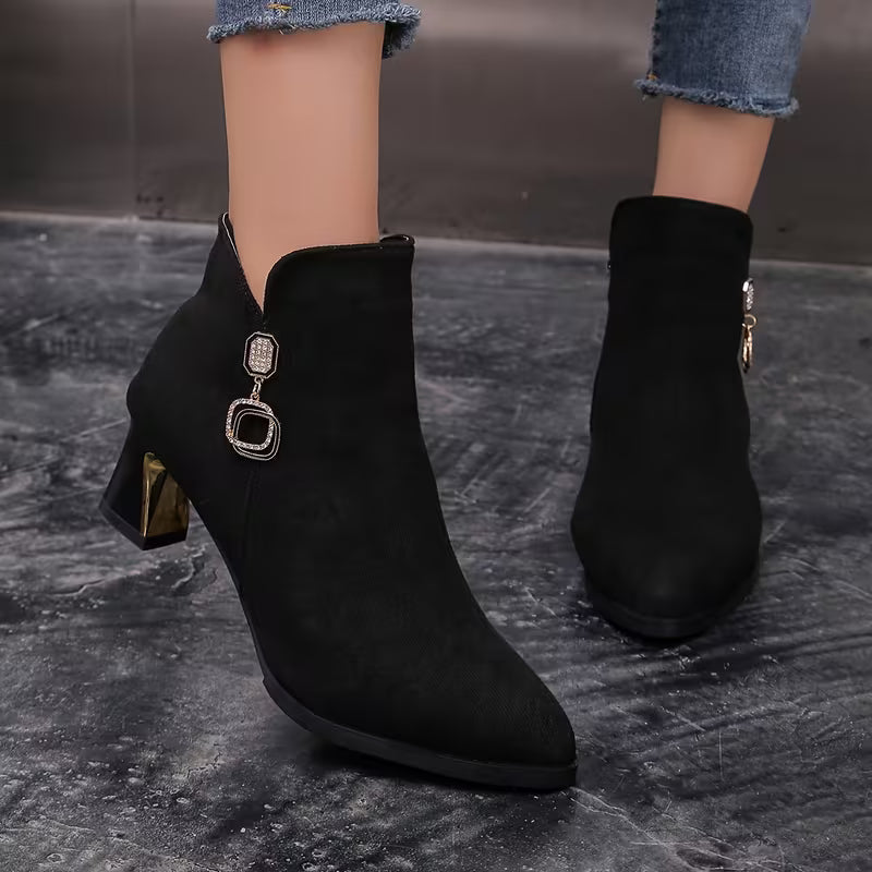 NEVE™ WOMEN'S POINTED TOE CHELSEA ANKLE BOOTS