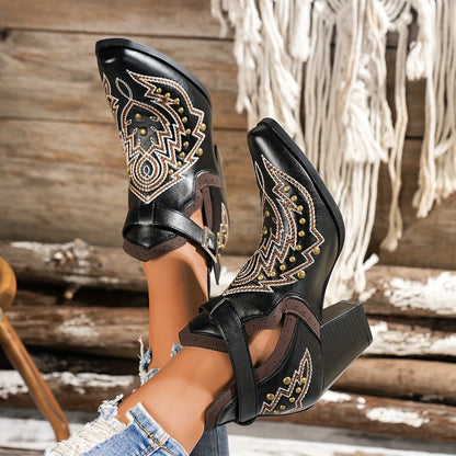 MATILDA™ WOMEN'S BOHEMIAN VINTAGE SLIP-ON ANKLE BOOTS
