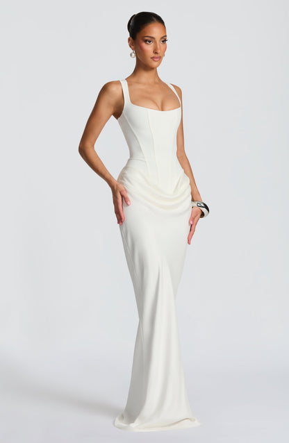 LEONOR™ | MAXI DRESS WITH SQUARE NECKLINE