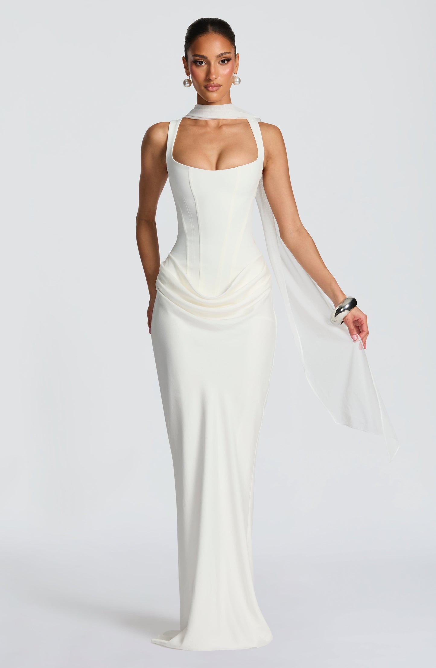 LEONOR™ | MAXI DRESS WITH SQUARE NECKLINE