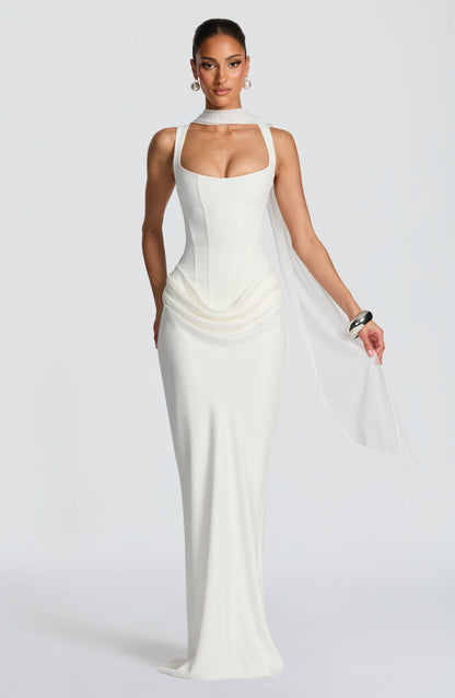 LEONOR™ | MAXI DRESS WITH SQUARE NECKLINE