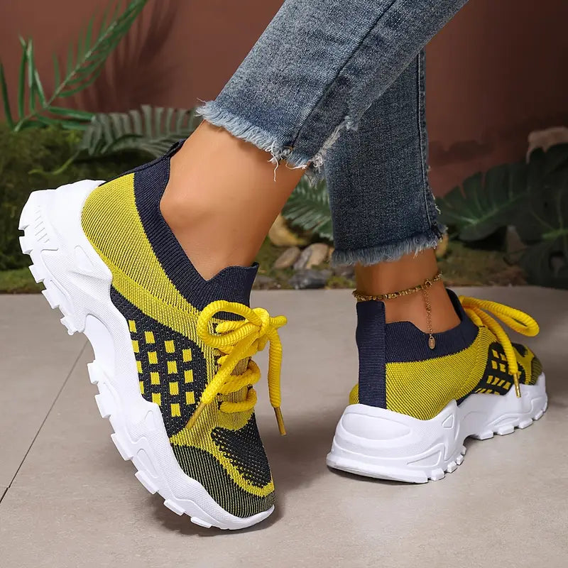 KENZIE™ WOMEN'S BREATHABLE KNIT SNEAKERS