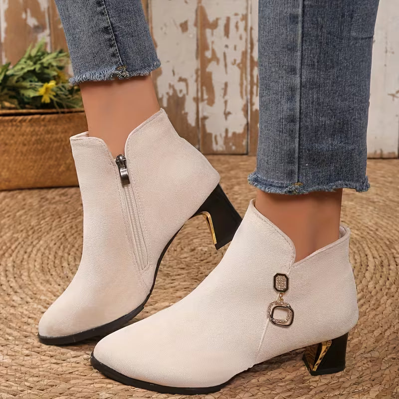 NEVE™ WOMEN'S POINTED TOE CHELSEA ANKLE BOOTS