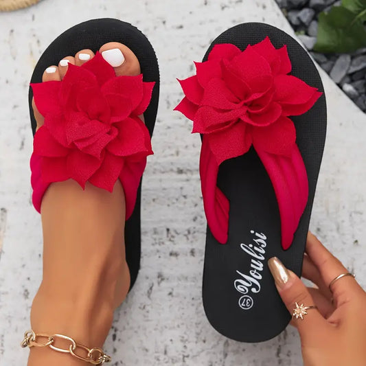 REYNA™ WOMEN'S FLORAL EMBELLISHED FLIP-FLOPS