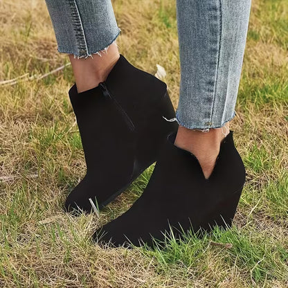 VALEN™ WOMEN'S CHUNKY HEEL ANKLE BOOTS