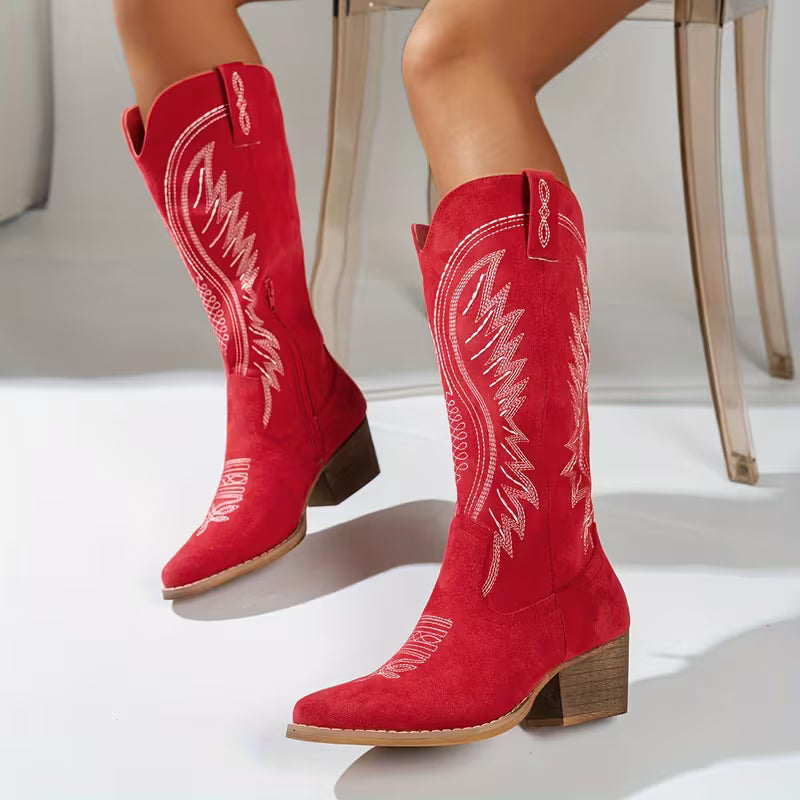 BILLIE™ WOMEN'S EMBROIDERED COWBOY FASHION BOOTS