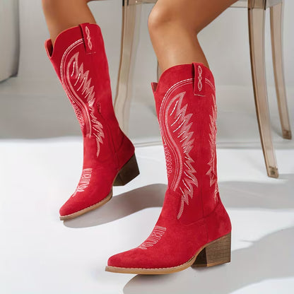 BILLIE™ WOMEN'S EMBROIDERED COWBOY FASHION BOOTS