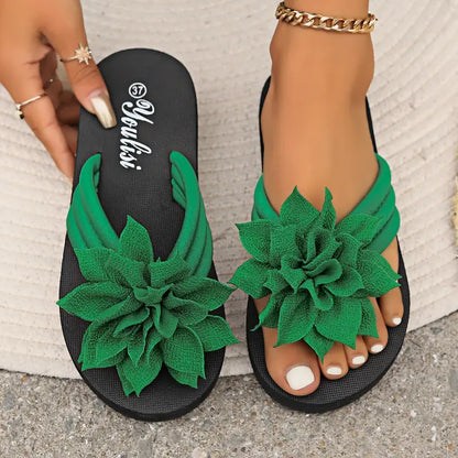 REYNA™ WOMEN'S FLORAL EMBELLISHED FLIP-FLOPS
