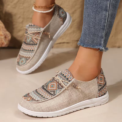 TALA | ETHNIC-PRINT OUTDOOR COMFORT LOAFERS
