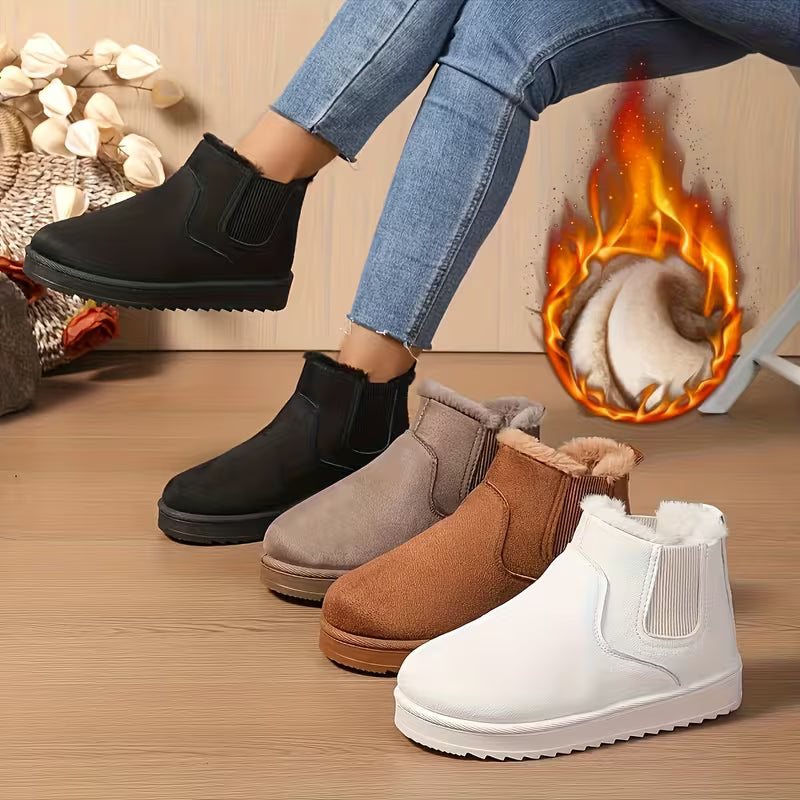 OLIVIA AUTUMN BOOTS - Thick-Soley & Warm-Lined