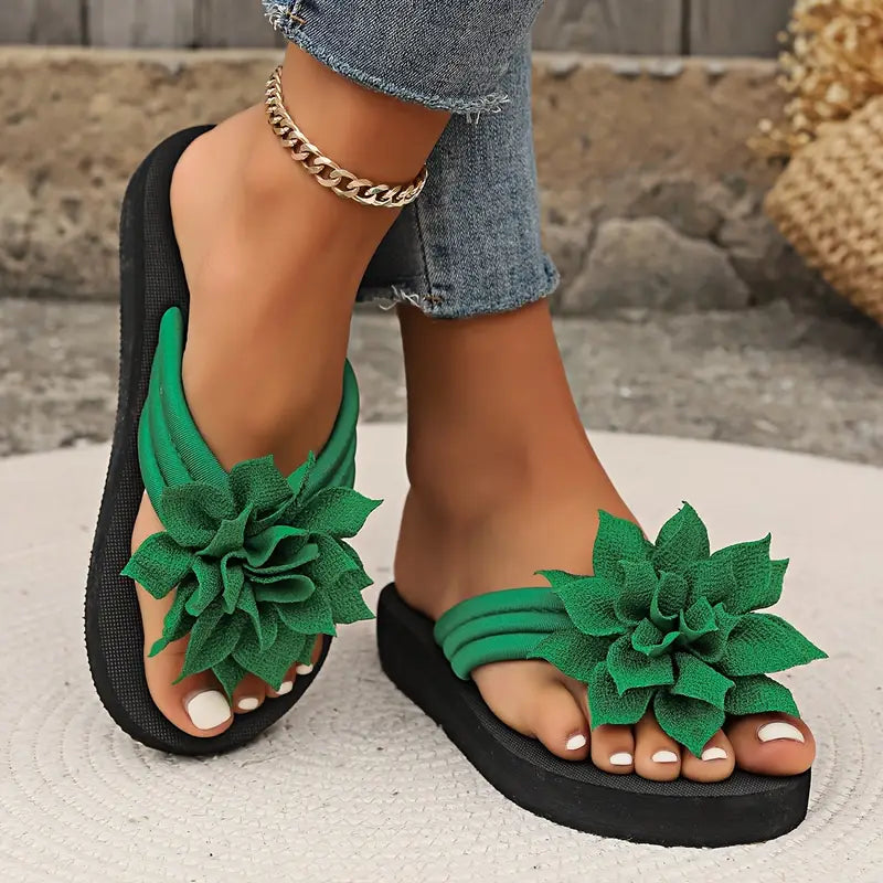 REYNA™ WOMEN'S FLORAL EMBELLISHED FLIP-FLOPS