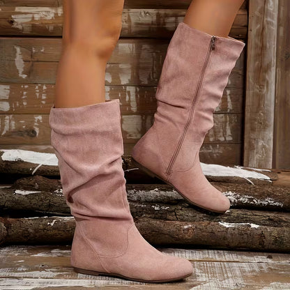 TALLULAH™ WOMEN'S MID-CALF VINTAGE ROUND TOE BOOTS