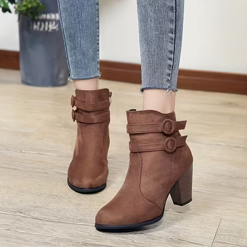 STELLA™ WOMEN'S FASHION HEELED ANKLE BOOTS