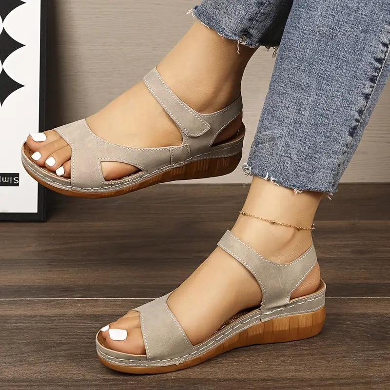 ANIKA™ WOMEN'S OPEN-TOE CASUAL WEDGE SANDALS