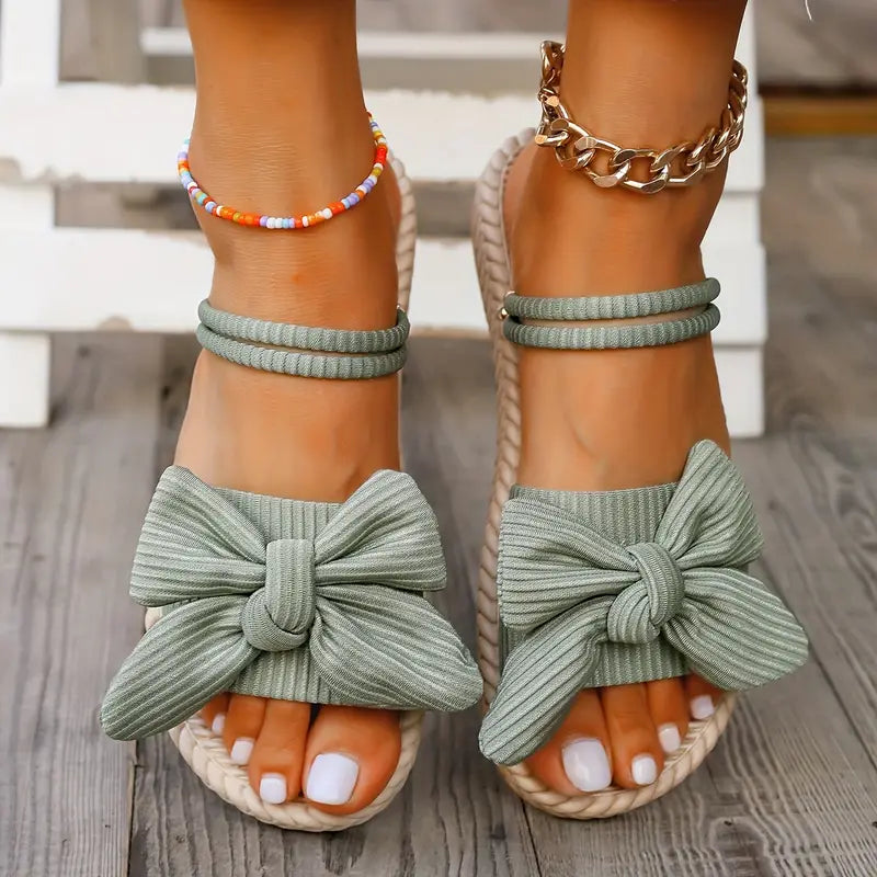 QUAIRADING™ WOMEN'S BOWKNOT DECOR SLIDE SANDALS