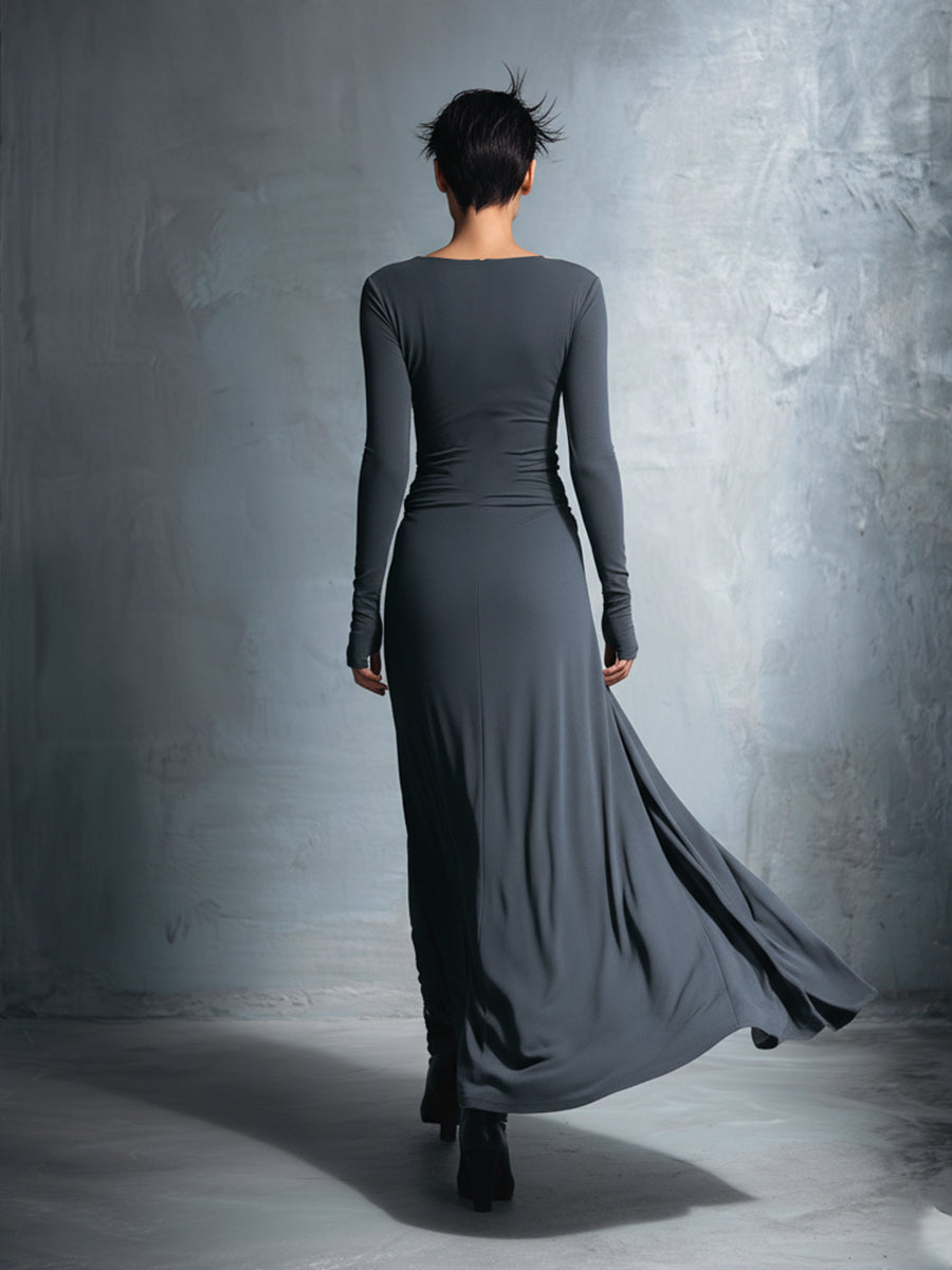 NAIARA™ | MAXI DRESS WITH SIDE TIE