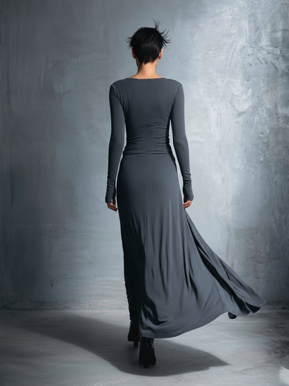 NAIARA™ | MAXI DRESS WITH SIDE TIE