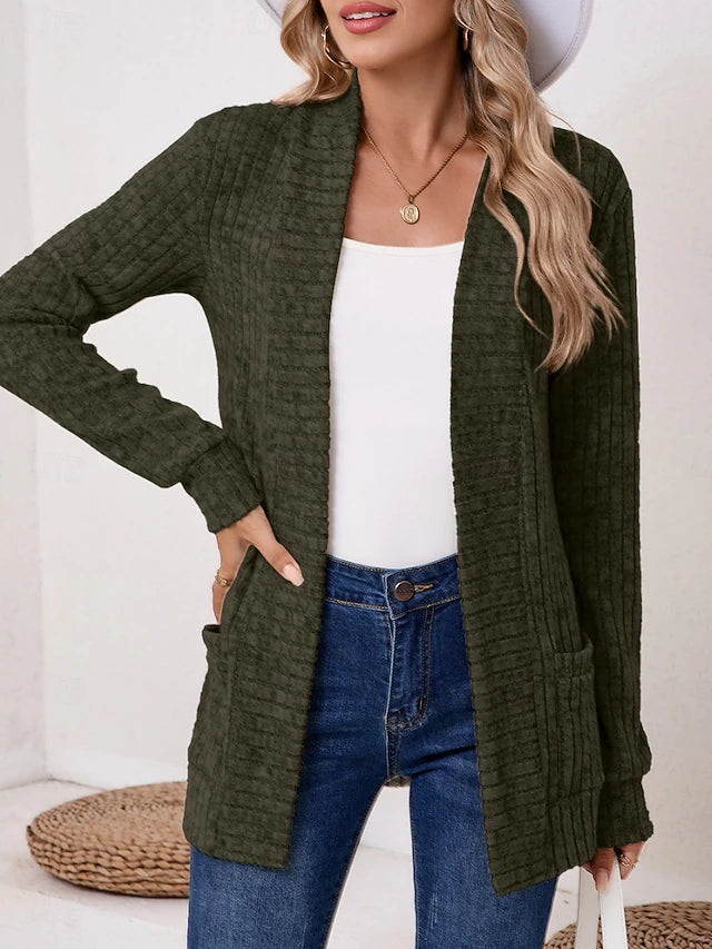 Women's Open Front Pocket Cardigan