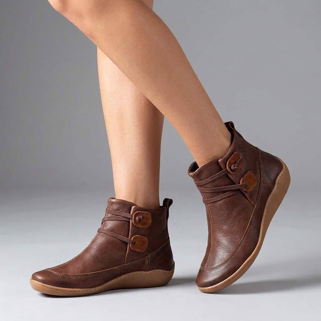 PREMIUM SOFT UNISEX ORTHO VEGAN LEATHER BOOTS