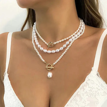 LUSTRE LAYERS PEARL NECKLACE