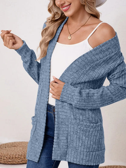 Women's Open Front Pocket Cardigan