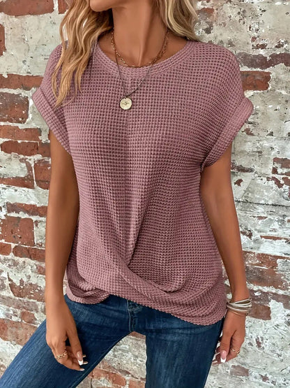ISA™ | ELEGANT BLOUSE WITH CREW NECK