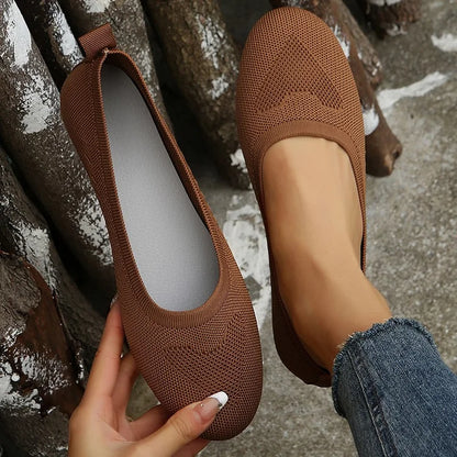 WOMEN'S WOVEN BREATHABLE FLAT ORTHOPEDIC SHOES