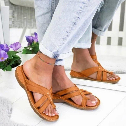 FASHION CROSSED SANDALS