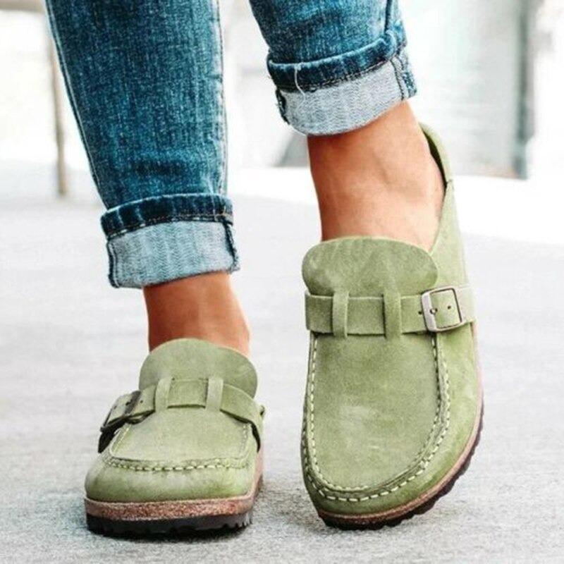 Green hot sale suede loafer