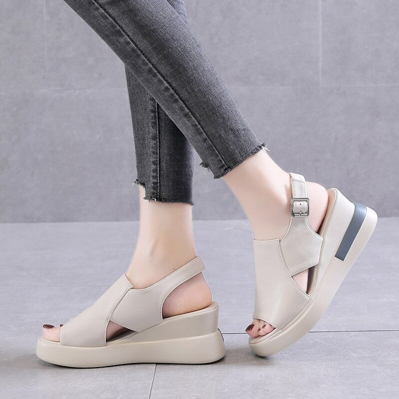 NICE CASUAL SANDALS WITH PLATFORM